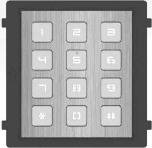 hikvision-ds-kd-kps-1.jpg Hikvision Moduláris IP video-kaputelefon, kültéri billentyűzeti modul, rozsdamentes acél
