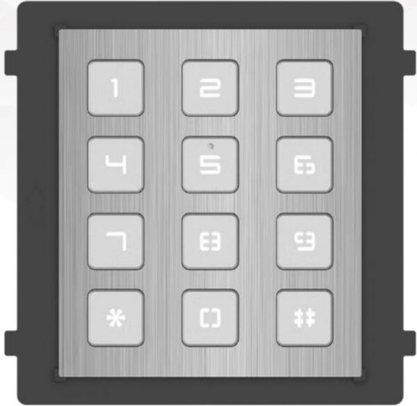 Hikvision Moduláris IP video-kaputelefon, kültéri billentyűzeti modul, rozsdamentes acél