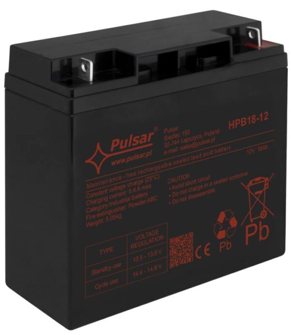 Pulsar HPB18-12 – Akkumulátor 12V 18Ah
