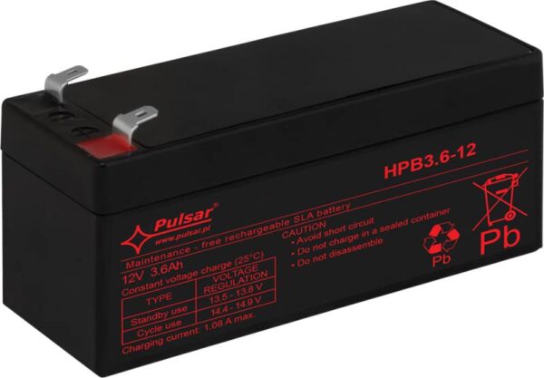 Pulsar HPB3.6-12 – Akkumulátor 12V 3,6 Ah