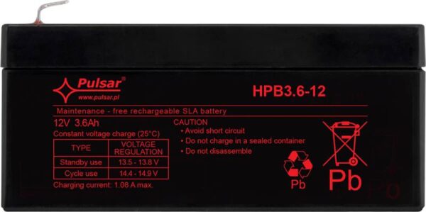 Pulsar HPB3.6-12 – Akkumulátor 12V 3,6 Ah