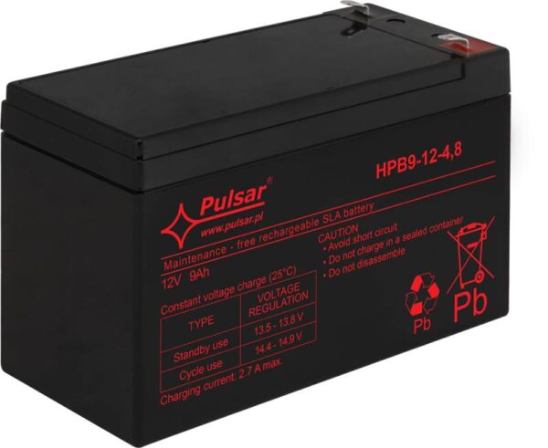 Pulsar HPB9-12-4.8 – Akkumulátor 12V 9Ah