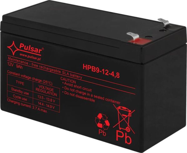 Pulsar HPB9-12-4.8 – Akkumulátor 12V 9Ah