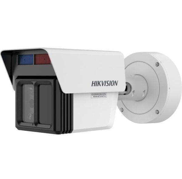 Hikvision IP, Multiszenzor kamera, 4MP, Fix obj., 4/12/25mm,IR-Fehér LED 120m,SD, Korrozióálló,Beépített fűtés