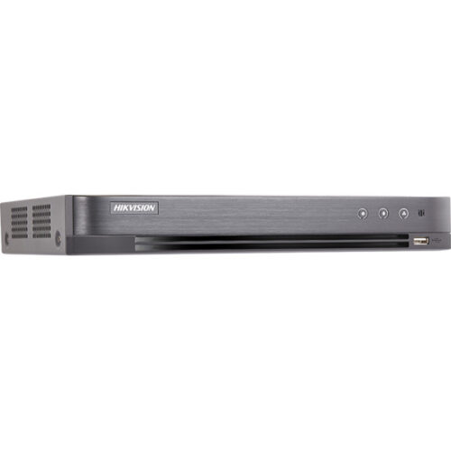 Hikvision DVR, AcuSense, 8 csatornás, 1 HDD, 8MP@8fps, 4MP@15fps, 1080p@25fps, Riasztás ki/bemenet