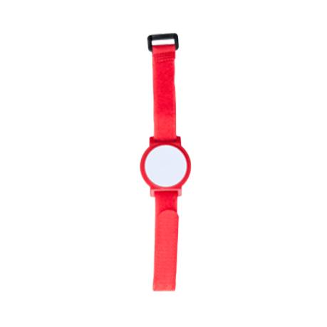 idt-4006em-rd-transparent_1.jpg Tépőzáras, karóra típusú RFID EM 125 kHz, HT4168 chippel - piros
