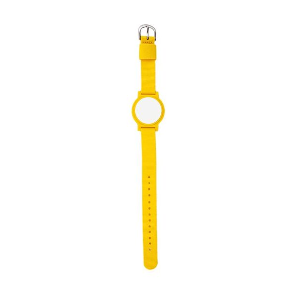 idt-4016em-ye.jpg Csatos karóra típusú RFID MIFARE (13,56 MHz) chippel - sárga