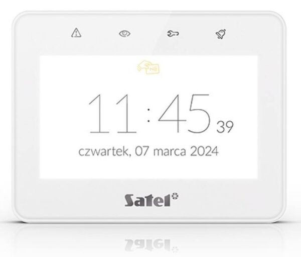 Satel INT-TSG2R-W – 4,3" érintőképernyős kezelő