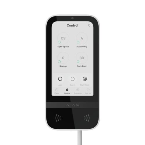 keypad-touchscreen-fibra-white-660d5e142eb87.jpg Ajax KEYPAD-TOUCHSCREEN-FIBRA-WHITE – Keypad TouchScreen Fibra 5" érintőképernyős kezelő