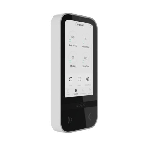 keypad-touchscreen-white-1-6756b3b9dd036.jpg Ajax KEYPAD-TOUCHSCREEN-WHITE – Keypad TouchScreen 5" érintőképernyős kezelő