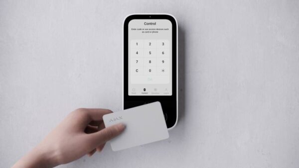 Ajax KEYPAD-TOUCHSCREEN-WHITE – Keypad TouchScreen 5" érintőképernyős kezelő