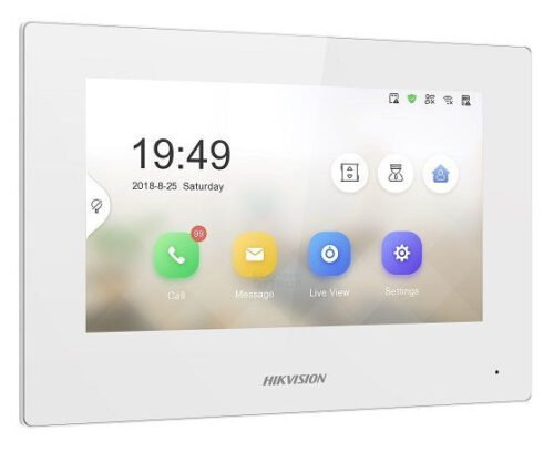 kh6320_wte1_w.jpg Hikvision IP video-kaputelefon beltéri egység, 7 LCD kijelző, fehér, WiFi