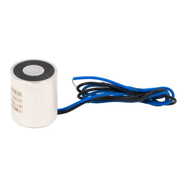 Permanens mágnes - áramszünet esetén zárt - elektromágnessel demagnetizálható - 12V DC - 4,5 kg