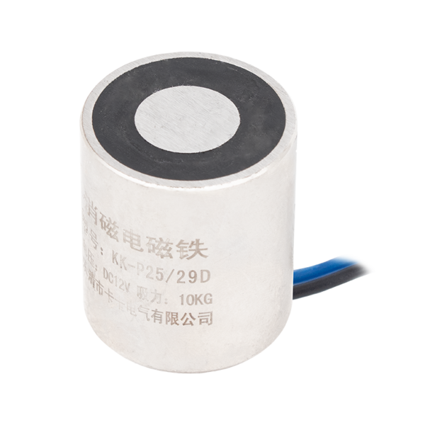 Permanens mágnes - áramszünet esetén zárt - elektromágnessel demagnetizálható - 12V DC - 10 kg