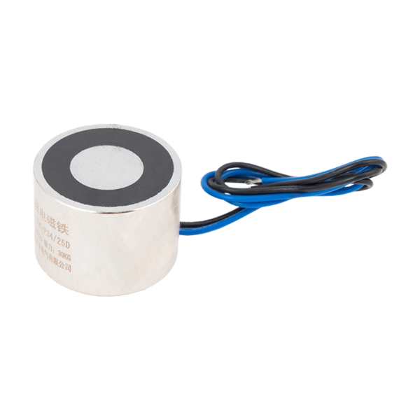 Permanens mágnes - áramszünet esetén zárt - elektromágnessel demagnetizálható - 12V DC - 30 kg