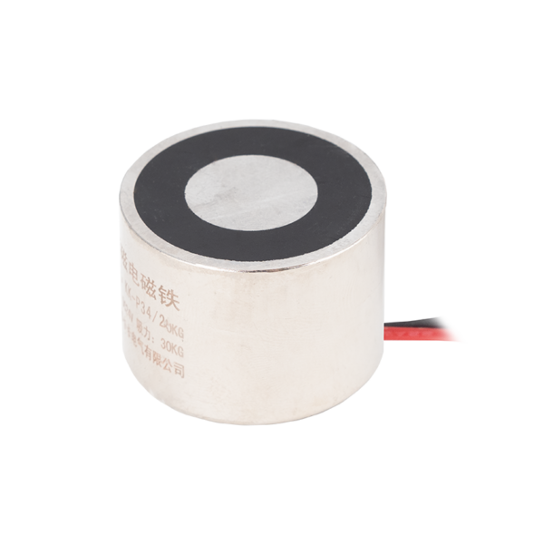 Permanens mágnes - áramszünet esetén zárt - elektromágnessel demagnetizálható - 24V DC - 30 kg