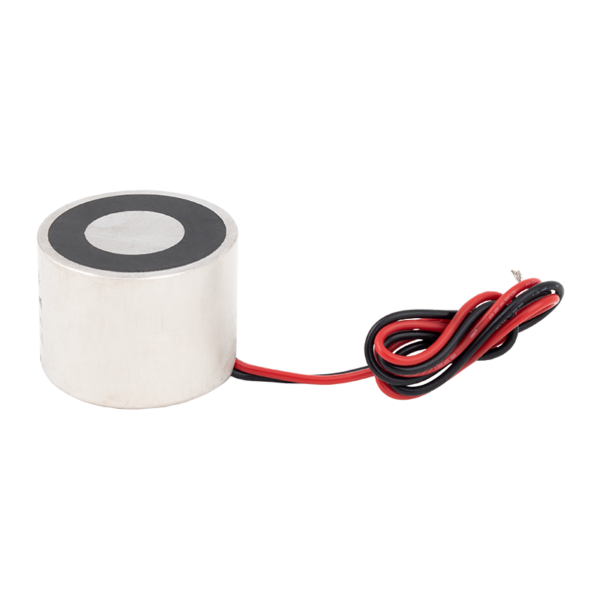 Permanens mágnes - áramszünet esetén zárt - elektromágnessel demagnetizálható - 24V DC - 30 kg