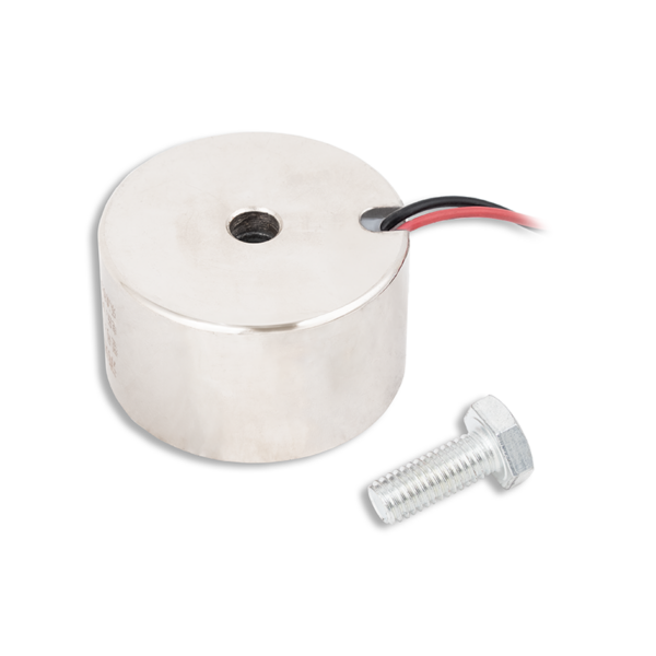 Permanens mágnes - áramszünet esetén zárt - elektromágnessel demagnetizálható - 24V DC - 50 kg