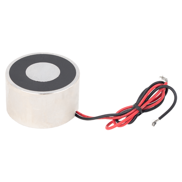 Permanens mágnes - áramszünet esetén zárt - elektromágnessel demagnetizálható - 24V DC - 50 kg
