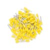 Érvéghüvely AWG20 (0.75mm2) vezetékhez 10mm hosszú sárga köpeny (100 db/csomag)