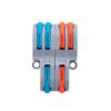 Gyorcsatlakozó 2x2 utas elosztáshoz 0,08 - 2,5 mm² vezetékhez 10 darabos csomag