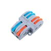 Gyorcsatlakozó 2x2 utas elosztáshoz 0,08 - 2,5 mm² vezetékhez 10 darabos csomag