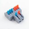 Gyorcsatlakozó 2x3 utas elosztáshoz 0,08 - 2,5 mm² vezetékhez 10 darabos csomag