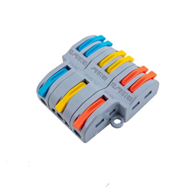 Gyorcsatlakozó 3x2 utas elosztáshoz 0,08 - 2,5 mm² vezetékhez 10 darabos csomag
