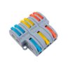 Gyorcsatlakozó 3x2 utas elosztáshoz 0,08 - 2,5 mm² vezetékhez 10 darabos csomag