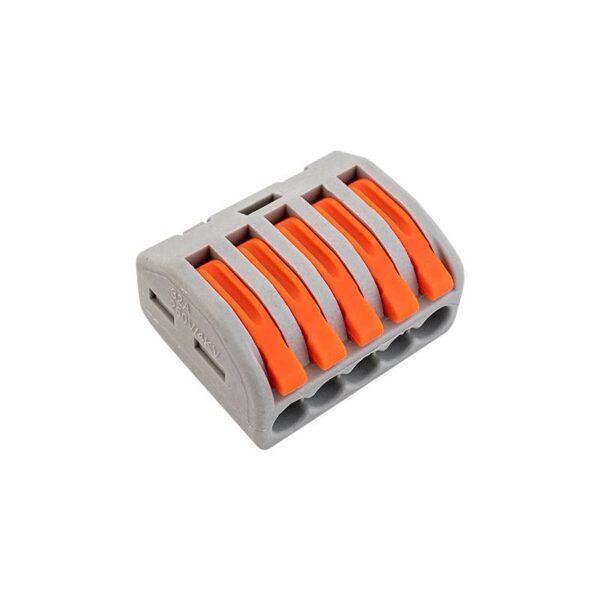 Gyorcsatlakozó 5-ös 0,08 - 2,5 mm ² vezetékhez 10 darabos csomag