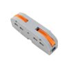 Gyorcsatlakozó toldó 1x1-es 0,08 - 4 mm² vezetékhez 10 darabos csomag