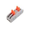 Gyorcsatlakozó toldó 2x2-es 0,08 - 4 mm² vezetékhez 10 darabos csomag