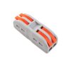 Gyorcsatlakozó toldó 2x2-es 0,08 - 4 mm² vezetékhez 10 darabos csomag