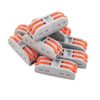 Gyorcsatlakozó toldó 2x2-es 0,08 - 4 mm² vezetékhez 10 darabos csomag
