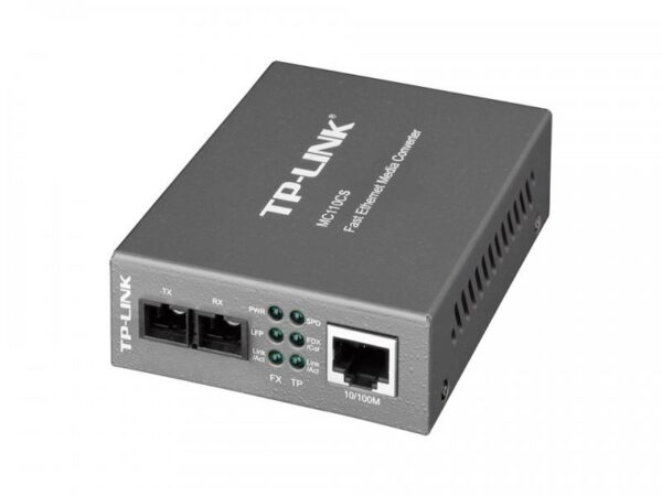 TP-Link MC110CS – Monomódusú optikai RJ45 (100 Mbps) átalakító