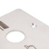 Nyomógomb és kapcsoló pajzs piktogrammal  86 mm széles 22 mm-es furattal
