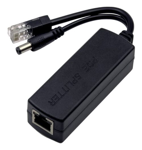 Nestron NOS-11E-12D – 12V PoE splitter, PoE bemenet / 12VDC+10/100 Ethernet kimenet
