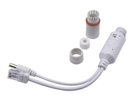 Nestron NOS-11E-12D-W – 12V PoE splitter, PoE bemenet / 12VDC+10/100 Ethernet kimenet