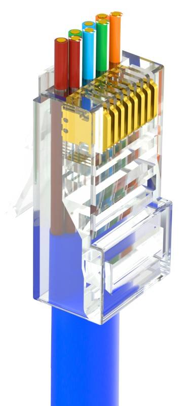 Nestron NPN-RJ45-1C6PTU-PC10 – UTP RJ45 csatlakozó