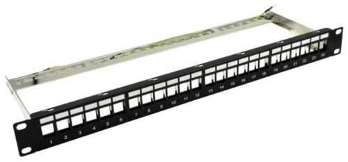 Nestron NRPP-KEY-124SF-H – 19" keystone patch panel