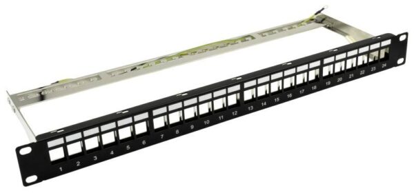 Nestron NRPP-KEY-124SF-H – 19" keystone patch panel