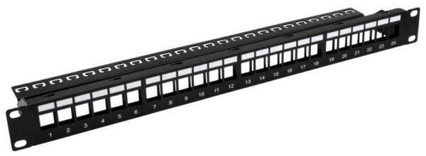 Nestron NRPP-KEY-124U-H – 19" keystone patch panel