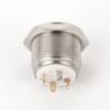 Kimagasló felületű nyomógomb(IP65) 19mm-es furathoz-NO piros-zöld LED gyűrűvel