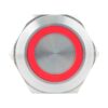 Kimagasló felületű nyomógomb(IP65) 19mm-es furathoz-NO/NC piros-zöld-kék LED gyűrűvel