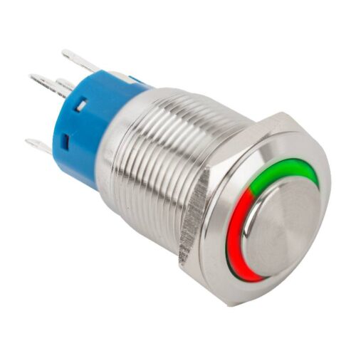 pb-19-nonc_led_-rdgn_jo_1.jpg Kimagasló felületű nyomógomb(IP65) 19mm-es furathoz NO/NC piros-zöld LED gyűrűvel