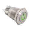 Kimagasló felületű bistabil nyomógomb 19mm-es furathoz NO/NC piros-zöld LED-del