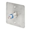 pbk-19-nonc-rdgn-c_2.jpg Kimagasló felületű Ø19 mm-es nyomógomb(IP65) 86 mm széles pajzzsal-NO/NC - piros-zöld LED