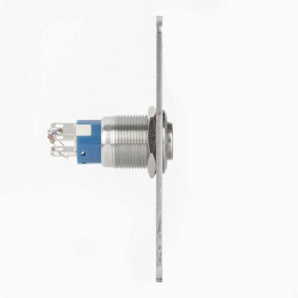 pbk-19-nonc-rdgn-c_5.jpg Kimagasló felületű Ø19 mm-es nyomógomb(IP65) 86 mm széles pajzzsal-NO/NC - piros-zöld LED