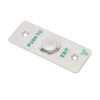 Mikrokapcsolós nyomógomb 90 x 35 mm-es INOX pajzzsal - NO/NC