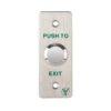 Mikrokapcsolós nyomógomb 90 x 35 mm-es INOX pajzzsal - NO/NC